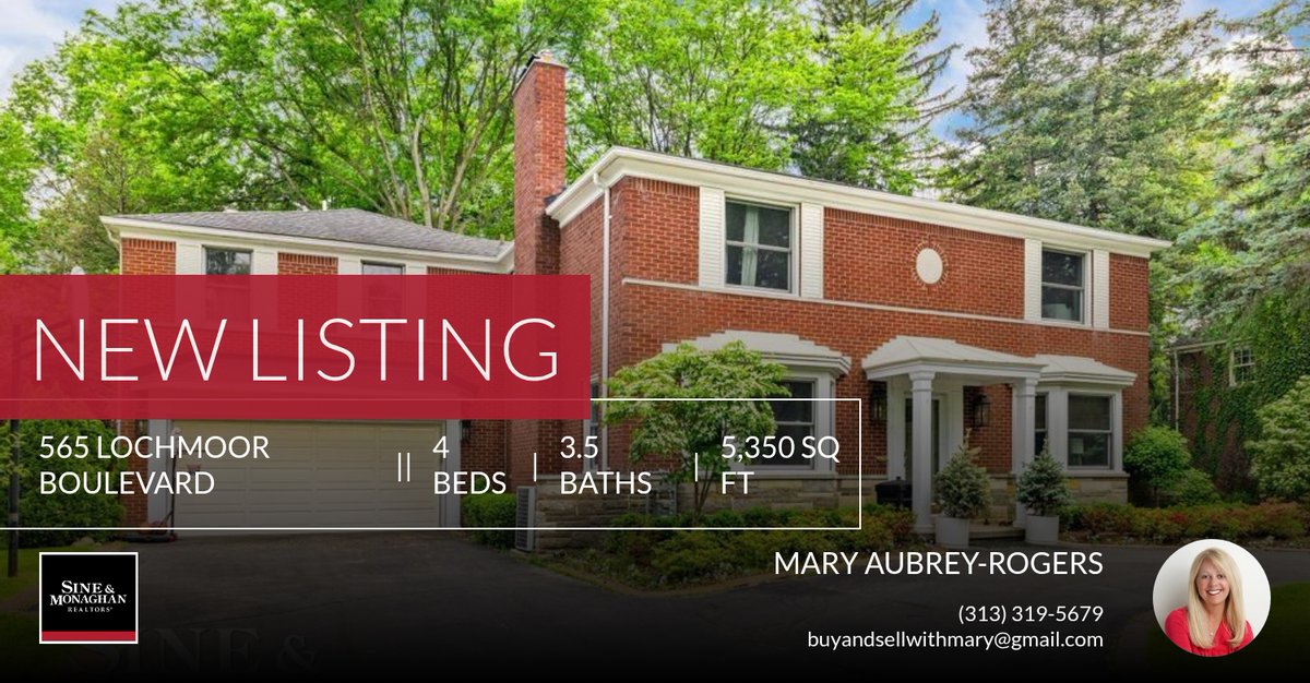 MarySells's tweet photo. 📍 New Listing 📍 Take a look at this fantastic new property that just hit the market located at 565 Lochmoor Boulevard in Grosse Pointe Woods. Reach out here or at (313) 319-5679 for more information!

Listed by Panagiota Vasil... https://t.co/4rTKpXQyRn https://t.co/XcCEyhABOE