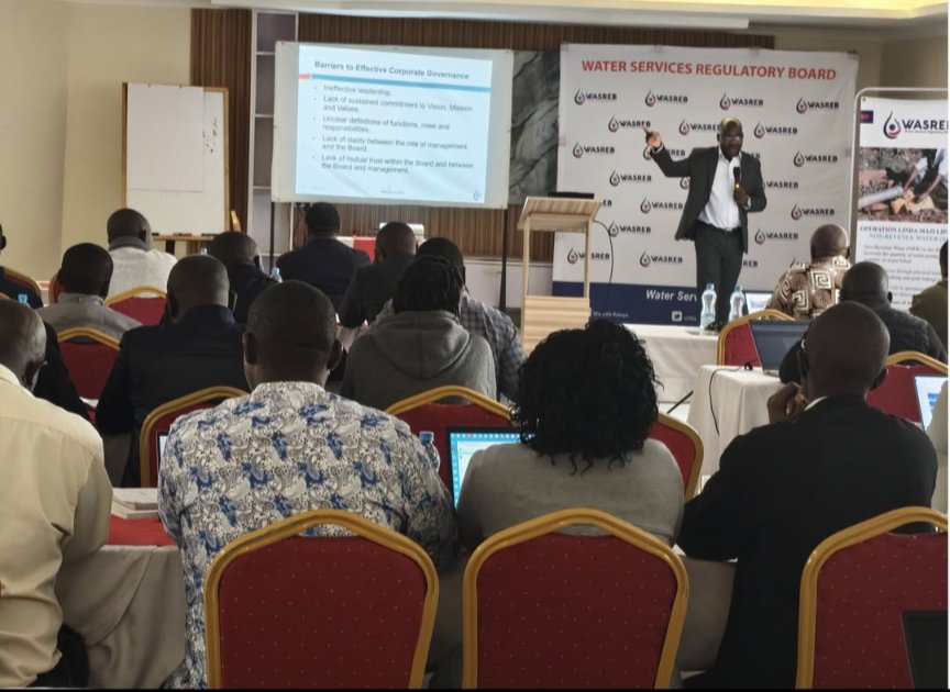 wasreb's tweet photo. WASREB held a 3-day Compliance &amp; Capacity Building Workshop in Kakamega, bringing together WSPs, Counties &amp; Water Works Agencies to strengthen regulatory compliance.
Focus areas: licensing, tariffs, reporting, governance, HR &amp; service delivery to underserved communities. https://t.co/bLxadxqSpF