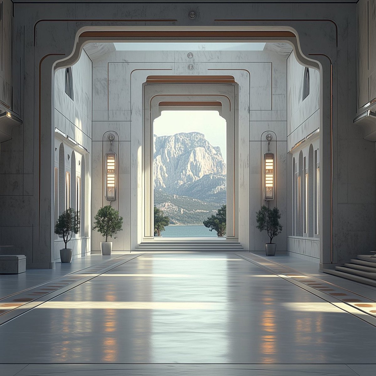Chronocivilis's tweet image. Greco-futurism, where "the Parthenon meets a spaceship, but with intention".

It blends classical symmetry, columns and proportion with futuristic materials, fluid forms and technology, reimagining ancient logic through a modern lens.

#Architecture #Futurism #Future #Modern