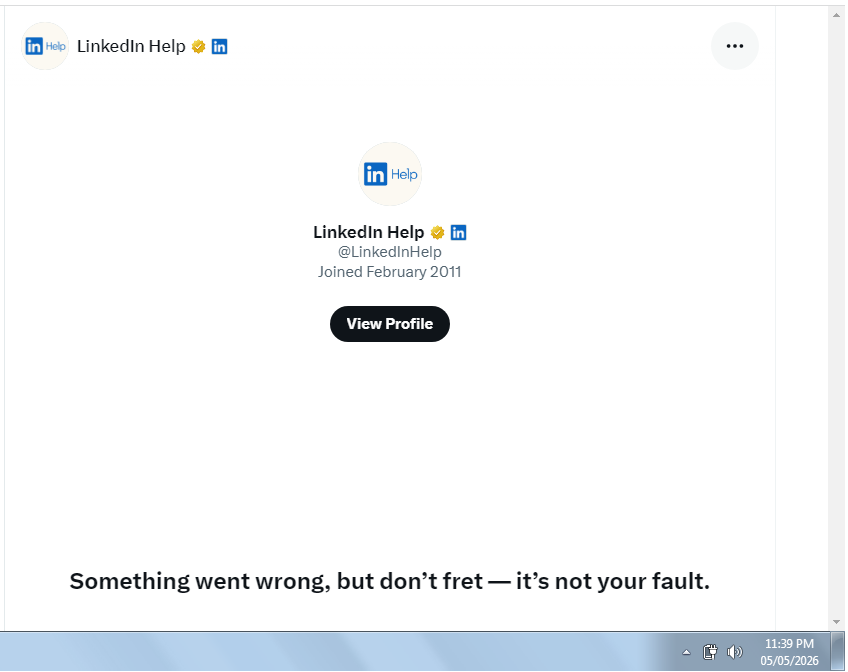 PushRawat's tweet photo. @LinkedInHelp Still having trouble resolving my issue with @LinkedInHelp. Now, I’m unable to send a DM due to an error in the messaging system (see attached screenshot).
#LinkedIn #LinkedInHelp #CustomerSupport #TechIssue #SocialMediaSupport https://t.co/ZFheNcBE7R