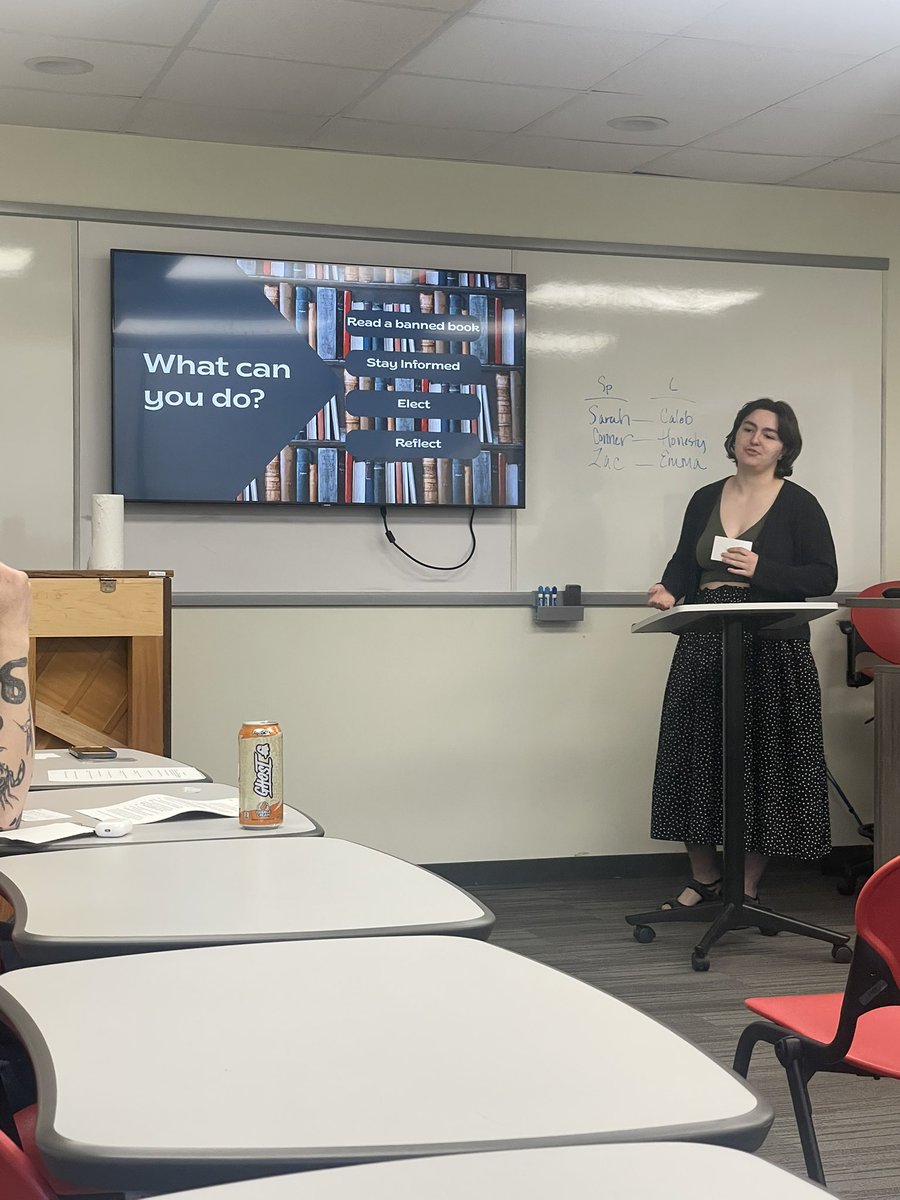 MsDatKCKCC's tweet photo. Can’t believe my students are wrapping up their speeches for the semester! This crew has come so far. Proud of them! @KansasCityKSCC https://t.co/XBYJcF6npV