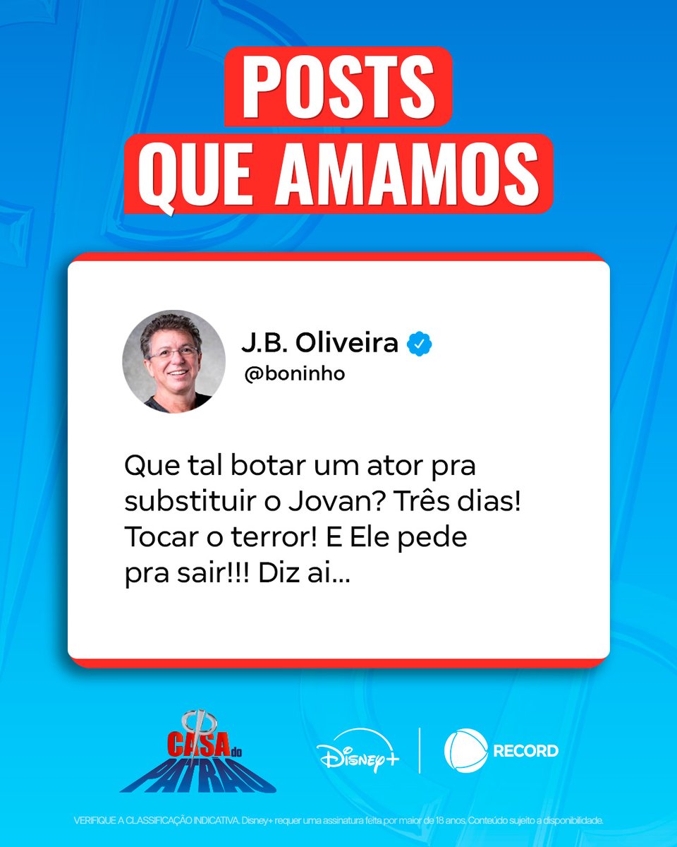 casadopatrao's tweet photo. Imagina o tanto de confusão e intriga que dá para arranjar em três dias 👀🔥 A Casa não seria mais a mesma!

Só no #DisneyPlus você acompanha 8 câmeras exclusivas, 24h por dia, 7 dias por semana #CasaDoPatrão https://t.co/6cNXGpKLNm