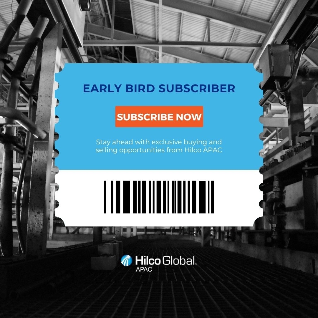 HilcoAPAC's tweet photo. Stay ahead with timely auction alerts, asset updates, and market insights. 

Subscribe to receive updates straight to your inbox → https://t.co/lpzPBjMjXf

#HilcoAPAC #AuctionAlerts #MarketInsights #IndustrialAssets #BusinessIntelligence https://t.co/QZ8uMrHnBz