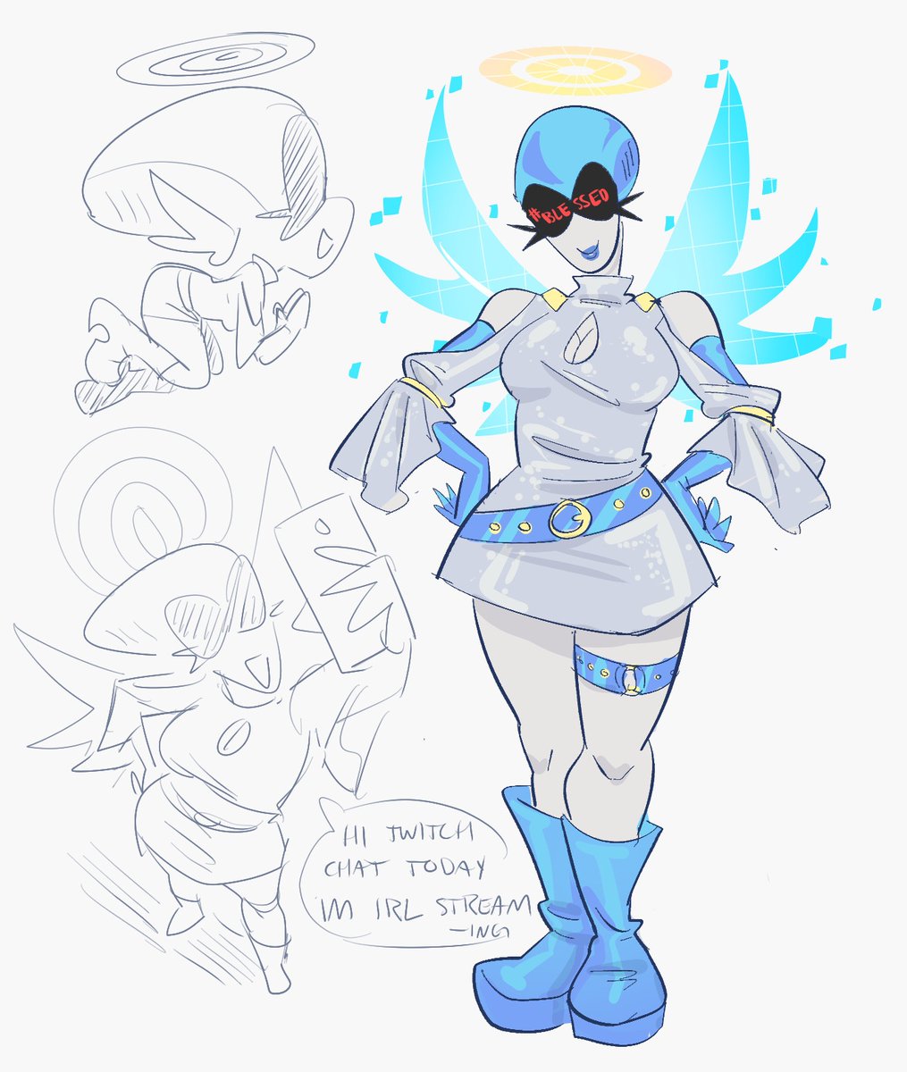 Cyber angel queen from <a href="/Venusian_Kiss/">Venus🌙☁</a> 's demon &amp; angel au 🌐🪽