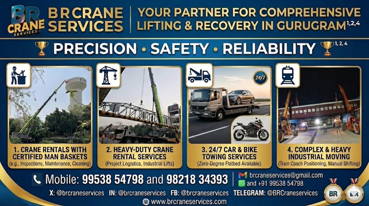 brcrane1's tweet photo. 🚨 Available 24/7

📞 Call for a Fast Quote: +91 99538 54798 / 98218 34393

🌐 https://t.co/BhWwhmJa8Z

​#LuxuryCarTowing #SuperbikeRecovery #ZeroDegreeFlatbed #Gurugram #RoadsideAssistance #BRCraneServices
#Crane #Towing #Heavyliftingsolutions https://t.co/0pdFKje6m5