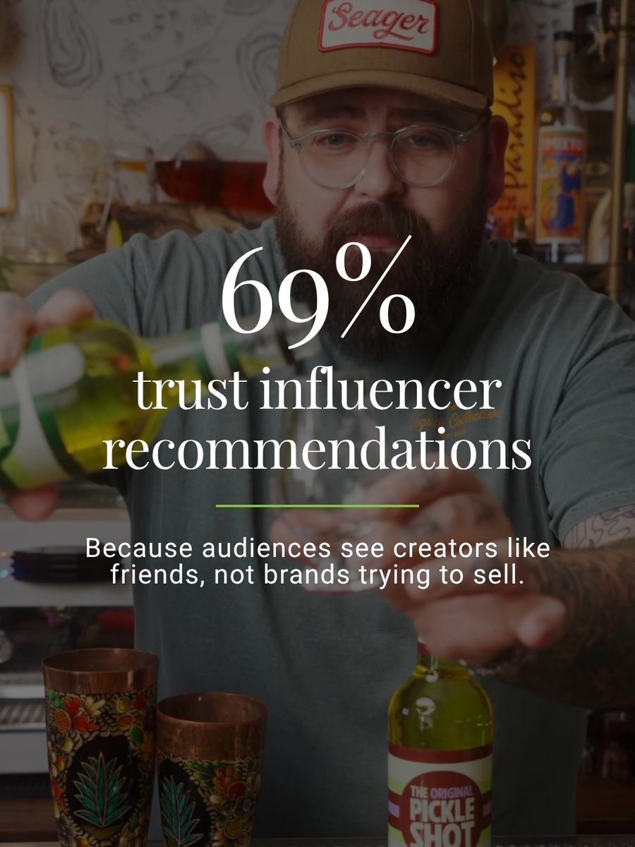 TheGoSocial's tweet photo. People discover brands, make decisions, and build trust through influencers. That shift has accelerated over the years and is not slowing down. https://t.co/rOyzbnuqi3