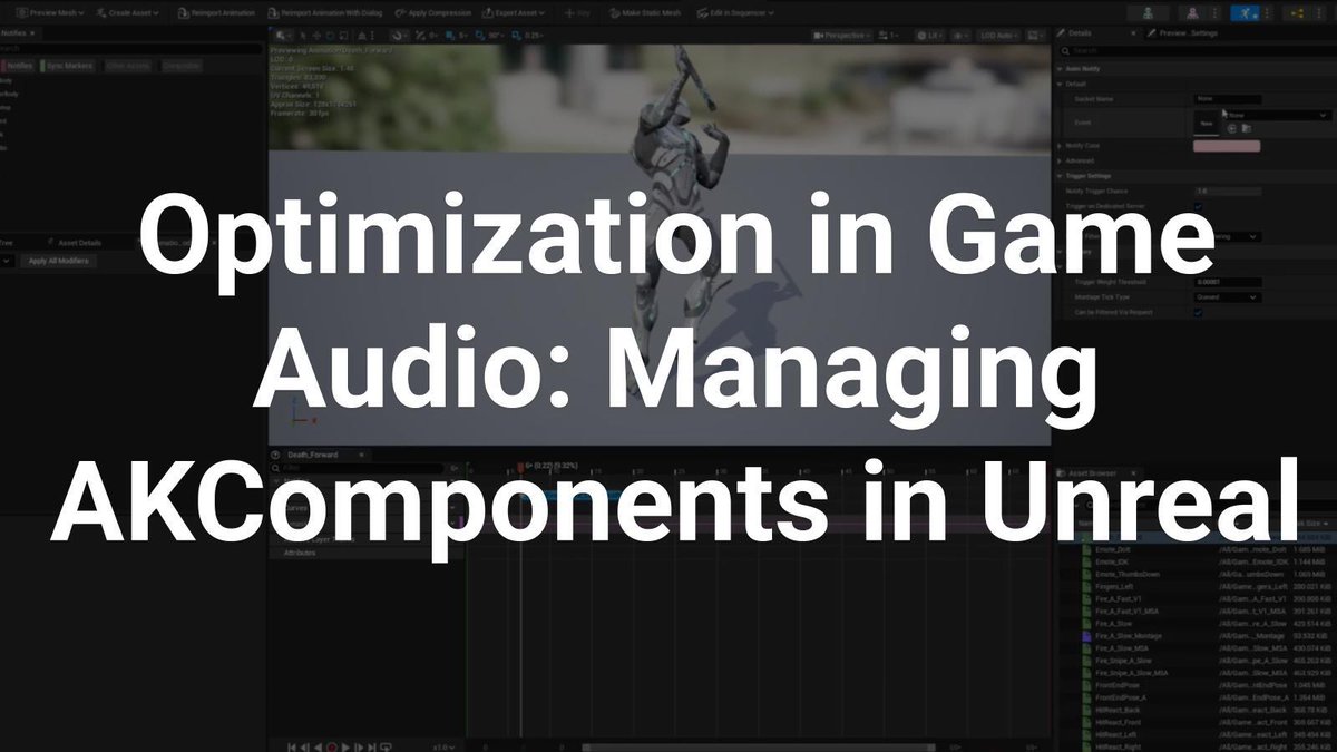 audiokinetic's tweet photo. This week on the blog, Christian Kjeldsen of @Injected_Senses dives into optimization in #GameAudio, going beyond basic voice limiting in #Wwise to share a technical approach to managing AkComponents in #Unreal.

🔗 Read more: https://t.co/mZpqqlPmeT https://t.co/WOGEEsH5Fl