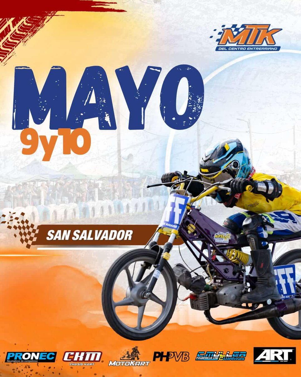 RumbalPodio's tweet image. #karting La rompe toda el MTK #Fecha3 en San Salvador! Con la entrada  ($ 10 mil) participas del sorteo de una moto 110 cc 😮 Este fin de semana es la cita en el "Germán Pelu López" de la Capital del Arroz.