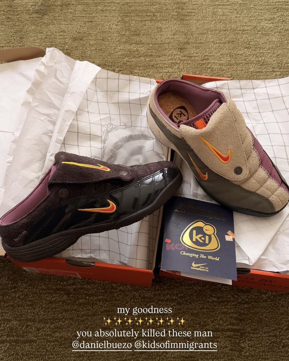 Take a Closer Look at the Kids of Immigrants x Nike Total 90 Mule