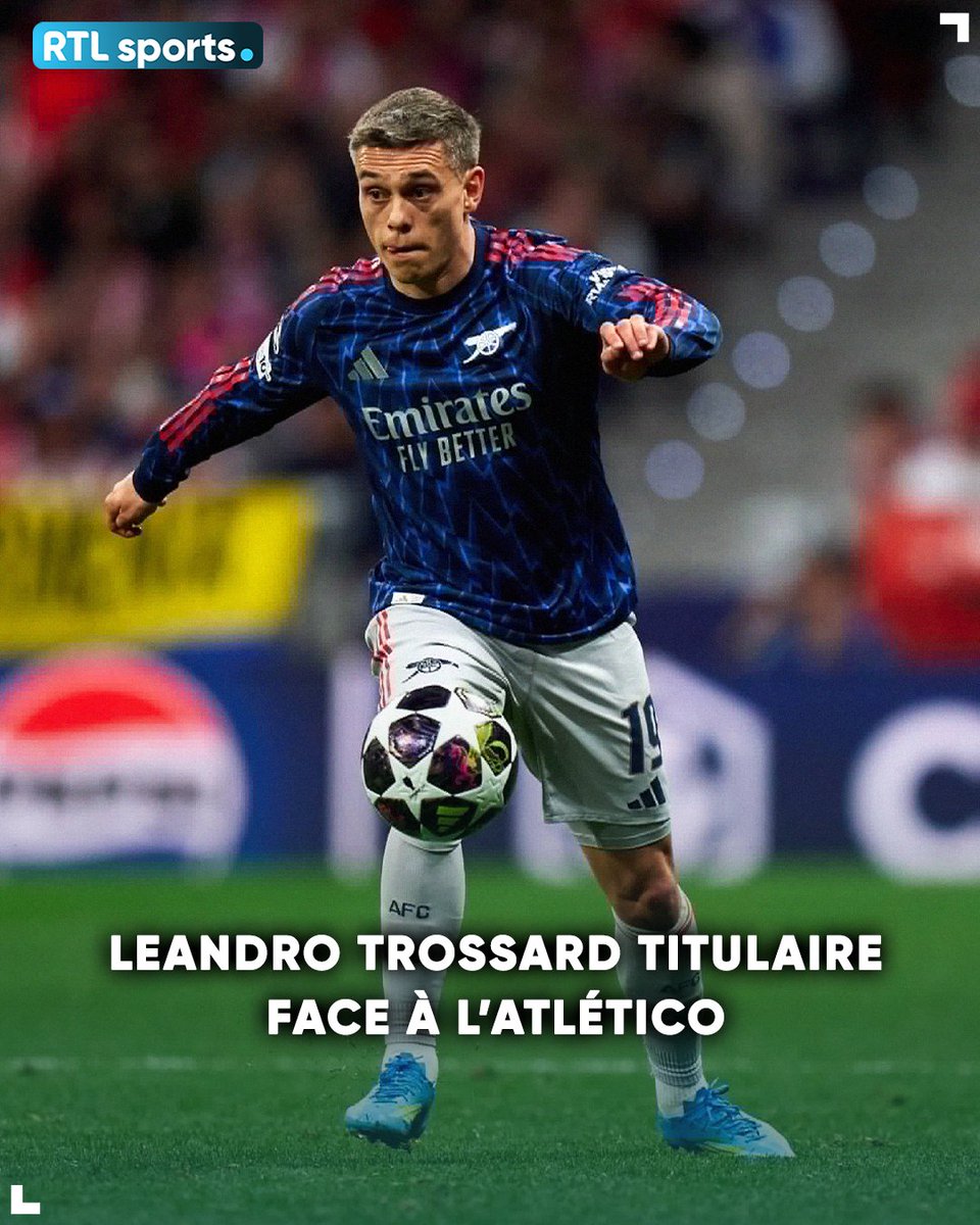 RTLsportsbe's tweet image. Leandro Trossard est titulaire pour la demi-finale retour face à l'Atlético de Madrid. Notre Diable Rouge parviendra-t-il à se qualifier pour la finale de la Ligue des Champions avec Arsenal ? 🤩🇧🇪 #RTLsports #ArsenalAtleti #UCL 

👉Le match est à suivre ici :