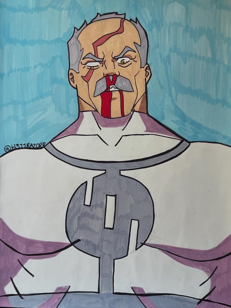 H3LLRAZ0RR's tweet photo. Have a rare traditional dewdoole of my man <3 
-
#invincible #invincibleconquest #conquest #invinciblefanart https://t.co/5m2q4kssWn