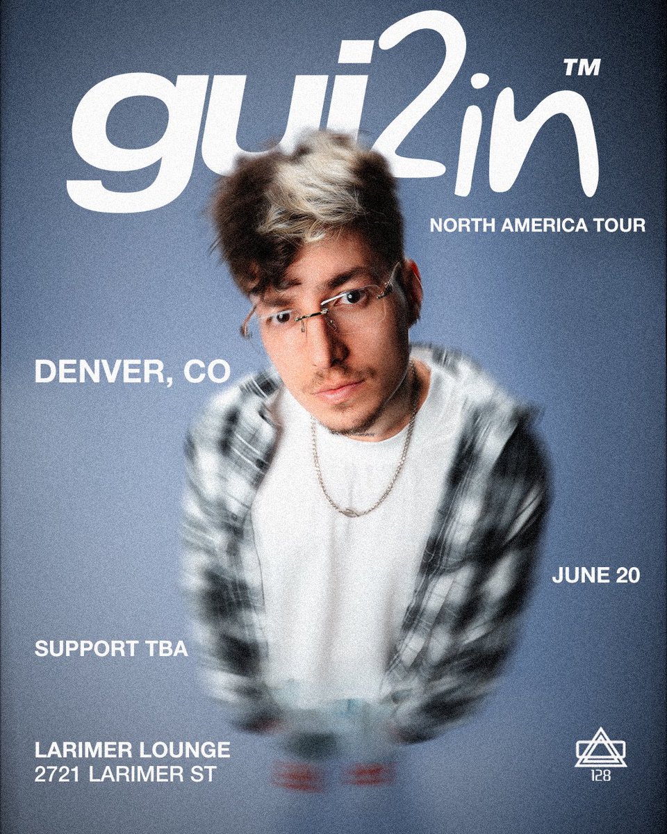 WeAre128's tweet photo. Brazilian rising star @gui2in lands in Denver June 20th for his US Headline Debut

Tickets on sale now at https://t.co/rnGgBwsTNL https://t.co/f00j77ZlWf