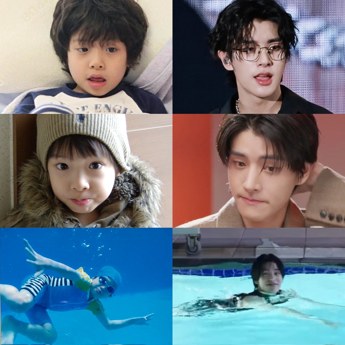 dari foto2 masa kecil jake, banyak bgt ya ternyata habit dia smpe skrg yg masih sama..
1. Suka pake topi
2. Suka mancing &amp; berenang
3. Suka perengat perengut 
4. Suka 😮😝 juga ㅋㅋㅋㅋ

Dan yg terpenting tuh matanya masih sebersinar itu 🥹 we need to protect his spark 🫂 #JAKE