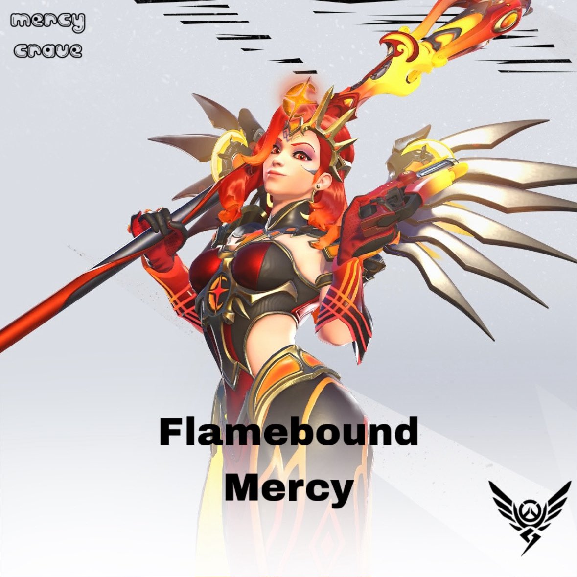Angela “#Mercy” Ziegler looks fierce in her new #Overwatch Flamebound skin!

Available for 1,900 Overwatch Coins or in the Flamebound OWL Mega Bundle for 4,500 Overwatch Coins!