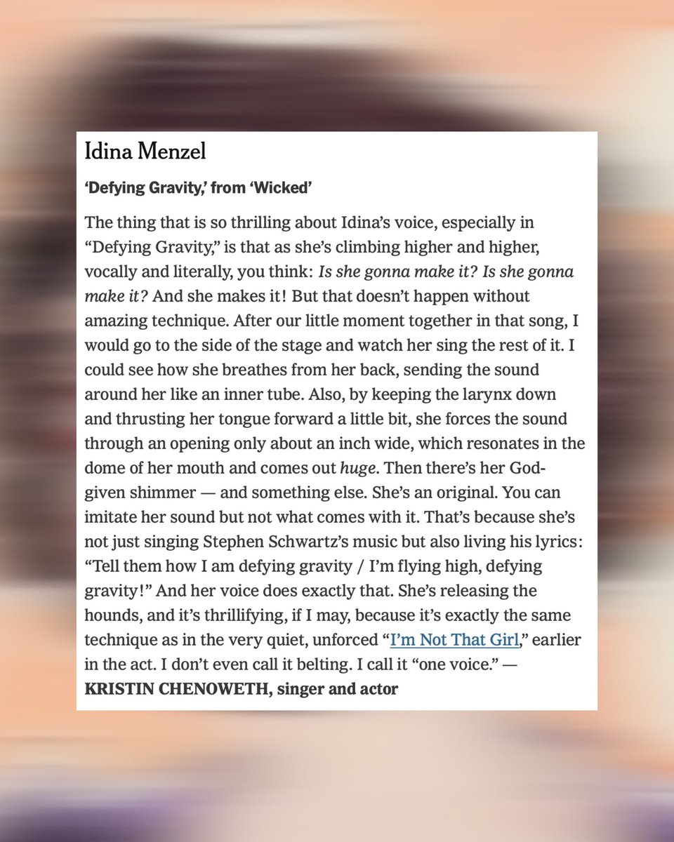 KChenoweth's tweet photo. I could talk about my friend @idinamenzel all day. Thank you to @nytimes for asking me to join in on your conversation about the art of belting 🎶💚 https://t.co/IK8uvZGxUY