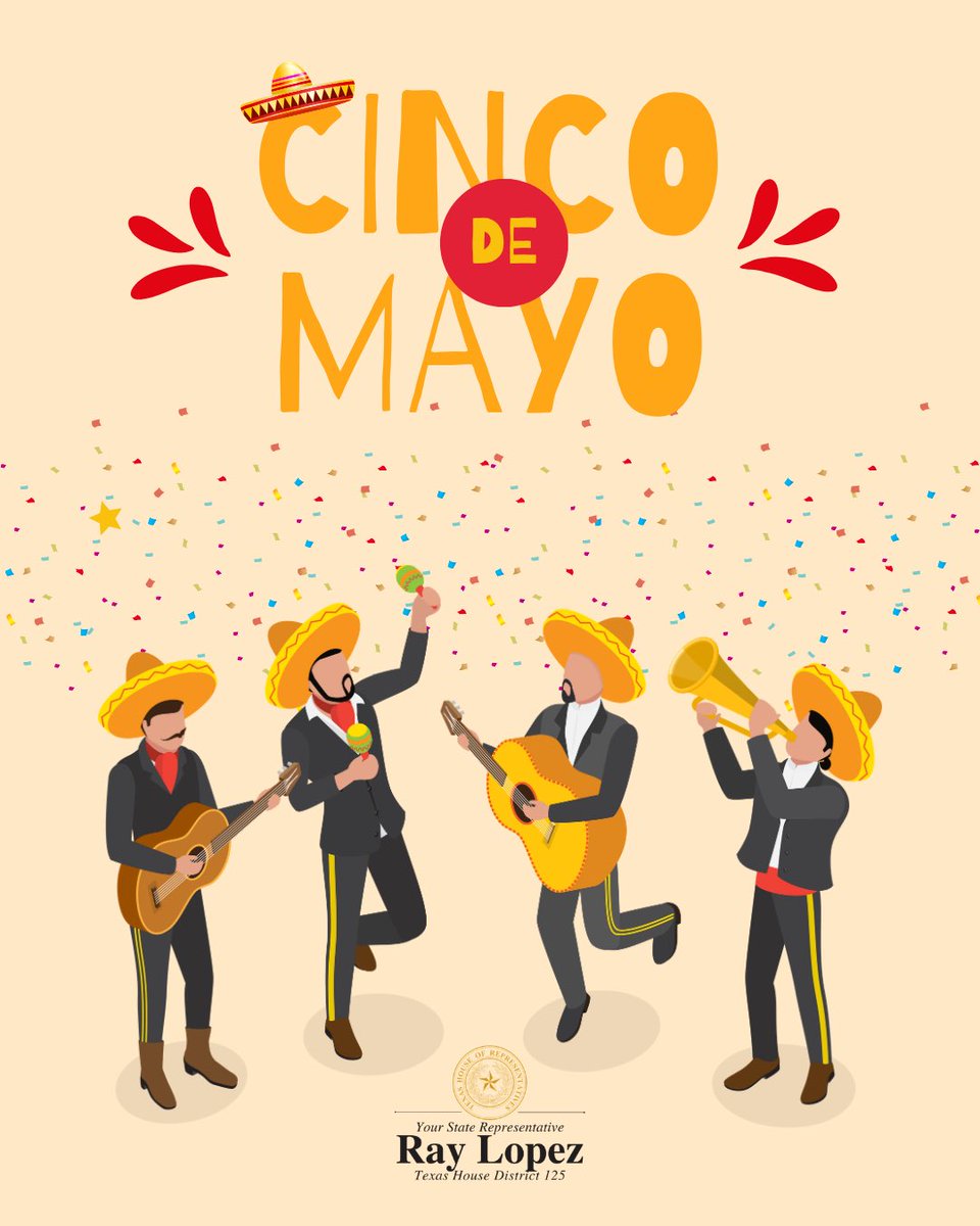 raylopezfortx's tweet photo. Celebrating Cinco de Mayo with gratitude for the vibrant culture and traditions that bring our community together. 

Wishing everyone a joyful and meaningful day! 

Happy Cinco De Mayo!🎉🇲🇽🇺🇸#cinodemayo #culturalheritage #hd125 https://t.co/eSZewwdvBb