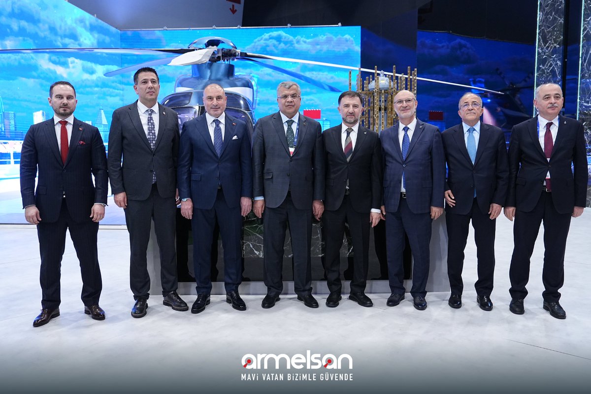 C4Defence's tweet photo. #SAHA2026 kapsamında, #ARMELSAN ve #TUSAŞ arasında gerçekleştirilen “#GÖKBEY ve ORKUN-2053 Helikopter Daldırma Sonarı Entegrasyonu İşbirliği İmza Töreni” yapıldı.

İş birliği; hava ve deniz platformları arasında entegre kabiliyetlerin artırılmasına katkı sağlarken, savunma sanayiinde yenilikçi ve sürdürülebilir çözümlerin önünü açmayı hedefliyor.

🌐

Within the scope of #SAHA2026, the “#GÖKBEY and ORKUN-2053 Helicopter Dipping Sonar Integration Cooperation Signing Ceremony” was held between #ARMELSAN and #TUSAŞ.

This cooperation contributes to enhancing integrated capabilities between air and sea platforms, while aiming to pave the way for innovative and sustainable solutions in the defense industry.

@TUSAS_TR  @SavunmaArmelsan