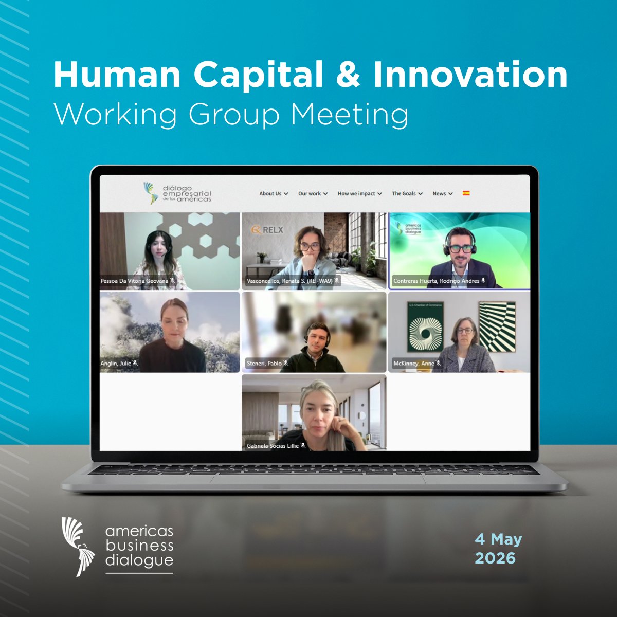 AmericasBD's tweet image. The Human Capital &amp;amp; Innovation working group, led by @RELXHQ and @motionpictures, continues to advance the development of its 2026 agenda.

During the meeting, strategic priorities were discussed to align with regional challenges and opportunities.

#HumanCapital #Innovation