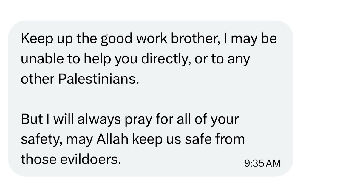 I get 100s of DMs per day.

But these are the people I make dua for.

May Allah have mercy on us and forgive us.
