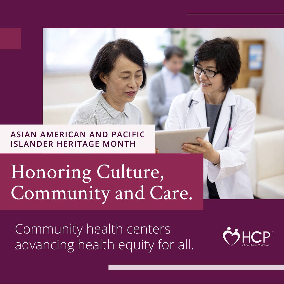 HCPSoCal's tweet photo. May marks Asian American and Pacific Islander Heritage Month, honoring the histories, cultures, and contributions of AAPI communities nationwide.

We’re proud to support community health centers and the communities they serve. 

#AAPIHeritageMonth #CommunityHealth #HealthEquity https://t.co/3bGFmH5qTI