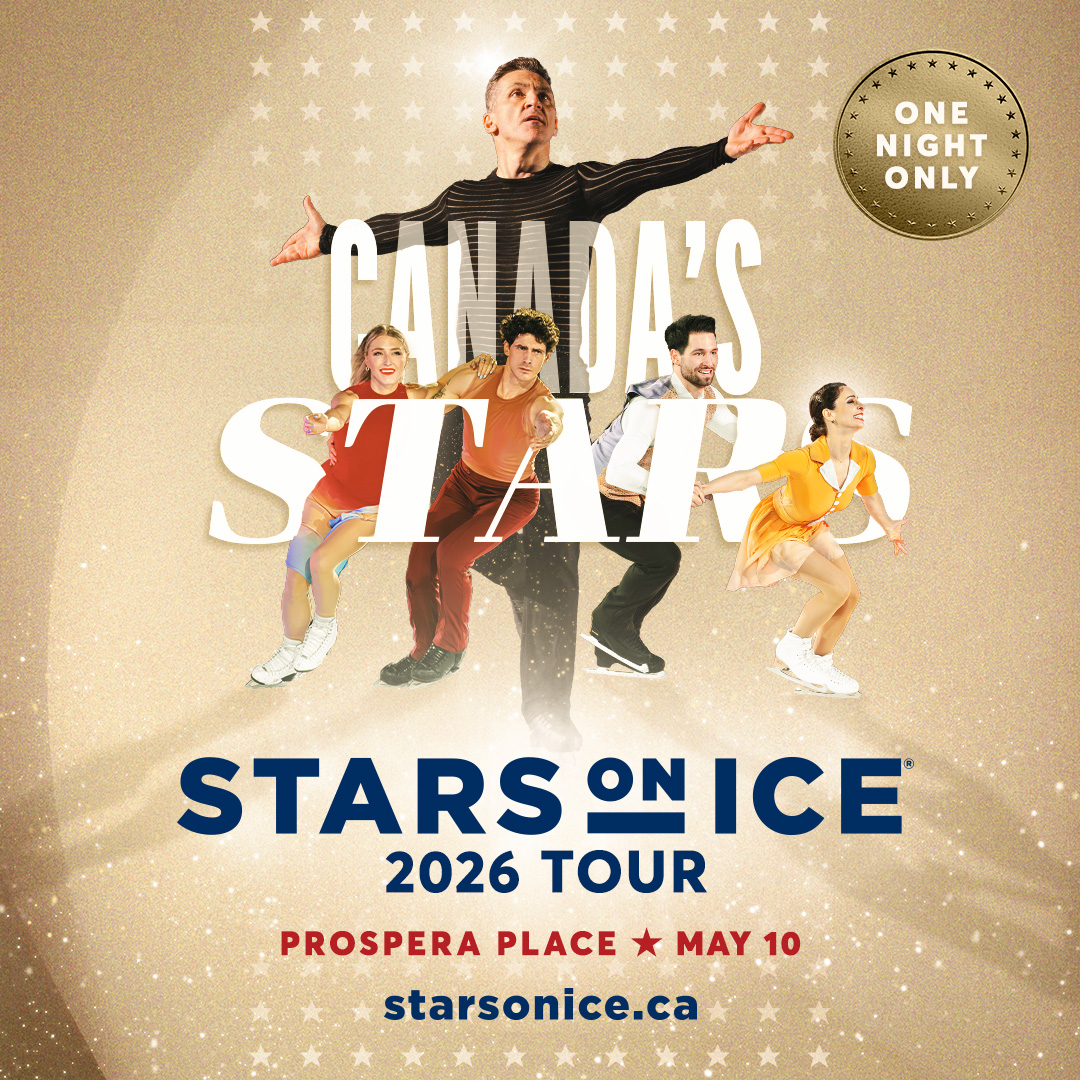 sytnews's tweet image. Coming Up! 2026 @starsonice tour will be at @ProsperaPlace in #Kelowna this Sunday, May 10, and at @SOFMCVIC in #Victoria on Thursday, May 14! ⛸️ Get your tickets at:  bit.ly/42XWeyk 🎫

Information at: starsonice.ca