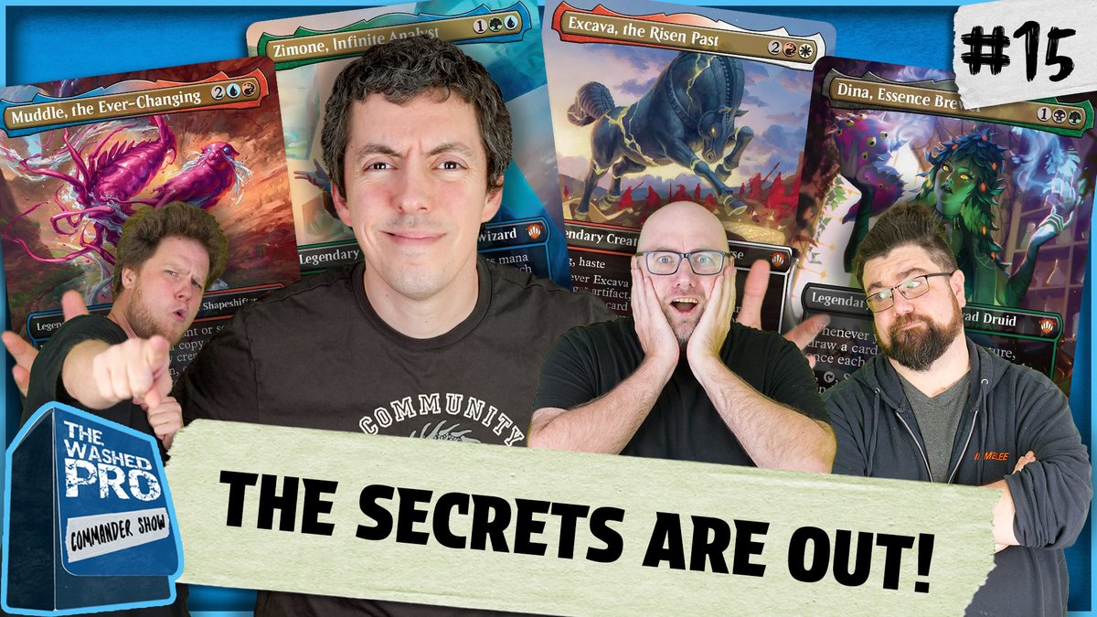 WashedProCS's tweet photo. SCHOOL IS IN SESSION! 

EP 15 with the one and only Jim Davis is live in our Patreon now and out to everyone else on Thursday at 1PM EST! We battled with the Secret of Strixhaven Pre-Cons and they did not disappoint!

https://t.co/L65pKl53HL https://t.co/scHg78Fj5E