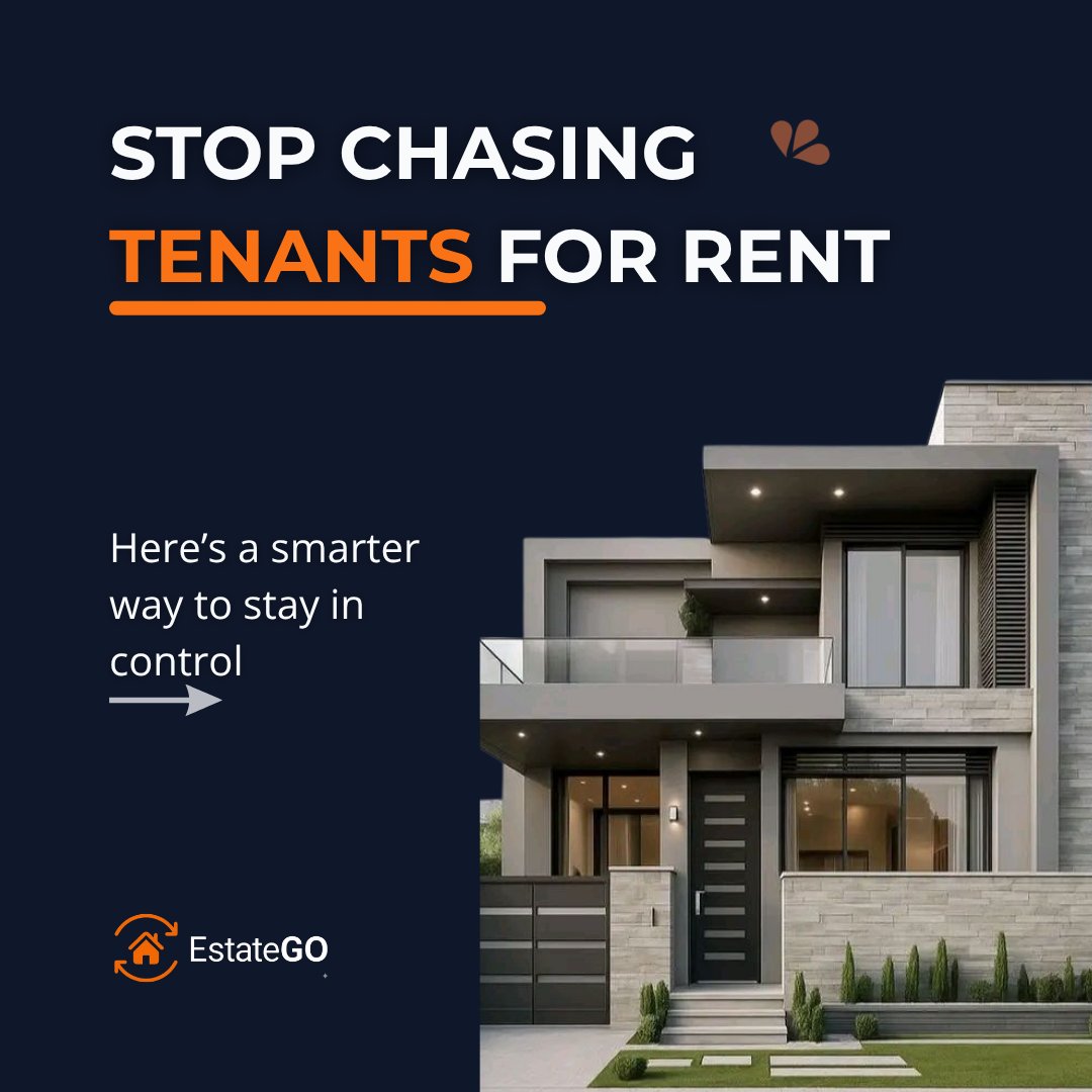 EstateGoApp's tweet photo. Stop chasing tenants for rent. Stay in control. 🏡📊  
EstateGo helps you track payments, manage tenants, and run your properties with ease.  
Manage smarter. Collect faster.  
https://t.co/KWxSwe7yD9  
#EstateGo #PropertyManagement #LandlordTips #FacilityManagement #RealEstate https://t.co/ZMRZ7XnTYp