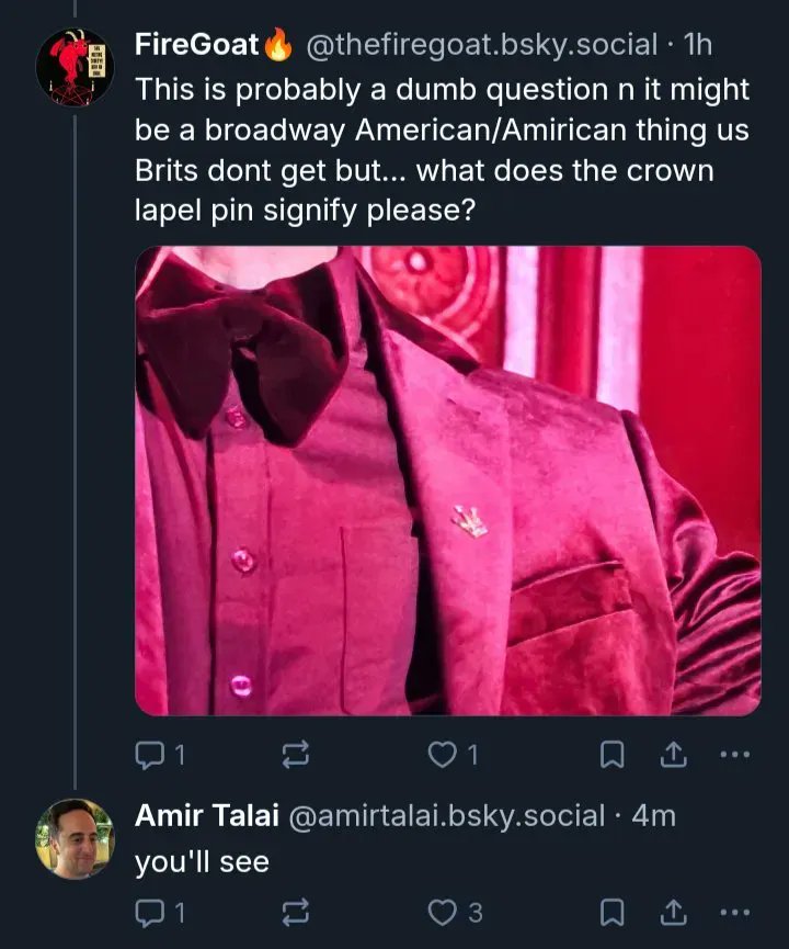 It just hit me how on Alastors matching valentines day outfit with Lucifer. He has epaulettes on both his shoulders which are used to signify high status and found on prince uniforms, it also makes Amirs crown and wedding zien comments more intriguing. #radioapple #Bambilu