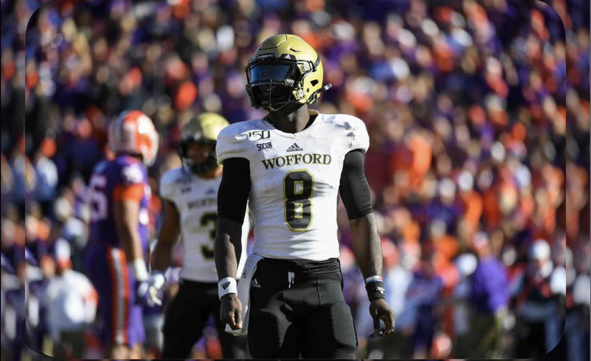 KishonStrap's tweet photo. After a GREAT conversation Wofford offered @CoachDB__  #agtg @GriffinHighFB @CoachGotell @CoachGoodrum @najehwilk @baconnetworkllc @JeremyO_Johnson https://t.co/H5LqvfaYal