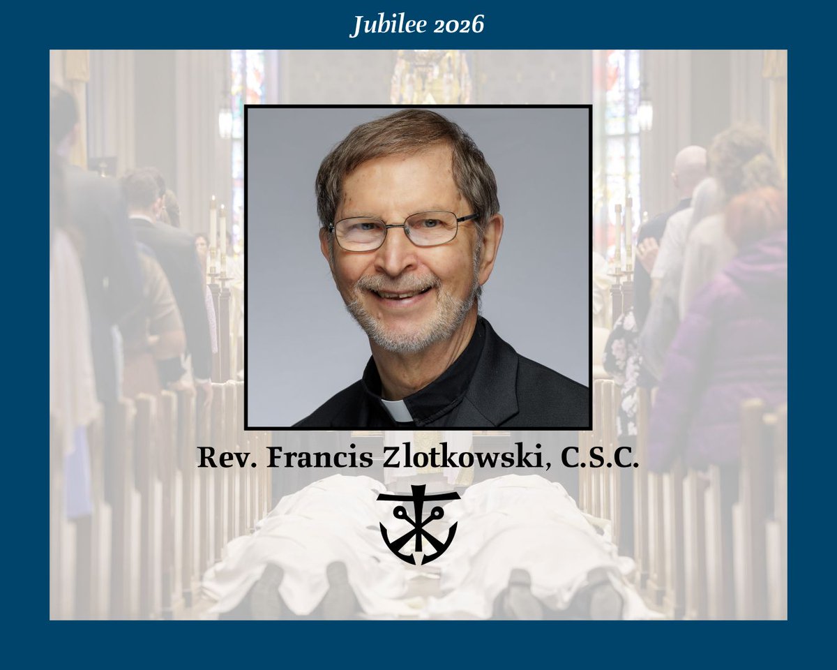 HolyCrossUS's tweet photo. Congratulations, Rev. Francis Zlotkowski, C.S.C.!
#Jubilee2026 #OrdinationAnniversary #Priesthood #CongregationOfHolyCross https://t.co/9ESYysvZgY