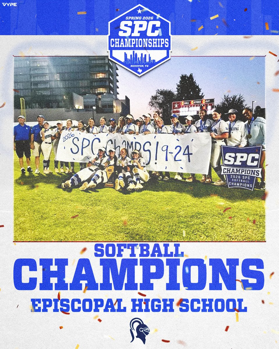 spcsports's tweet photo. One.
Two.
Three.
Four.
Four more SPC Championships for the EHS Knights. Congratulations to their baseball, softball, and boys &amp; girls track &amp; field teams on bringing home the titles. https://t.co/foNN5qtNl8