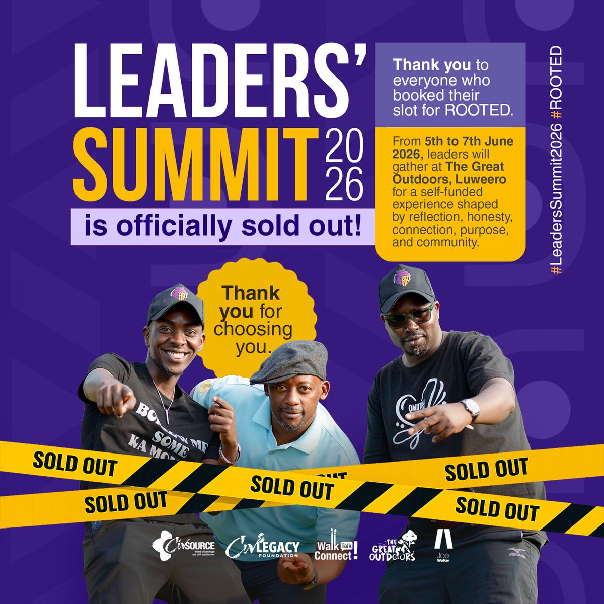 CharolFhidhel's tweet photo. I remember bragging sometime back that when I put up something, you hurrying and taking it up kiyamba gwe. Kati laba.
The #LeadersSummit2026 is officially sold out.
Here to deliver my gratitudes to our distinguished leaders for their prompt registrations.. #mwebare๐ค๐พ https://t.co/1uDAixemyC