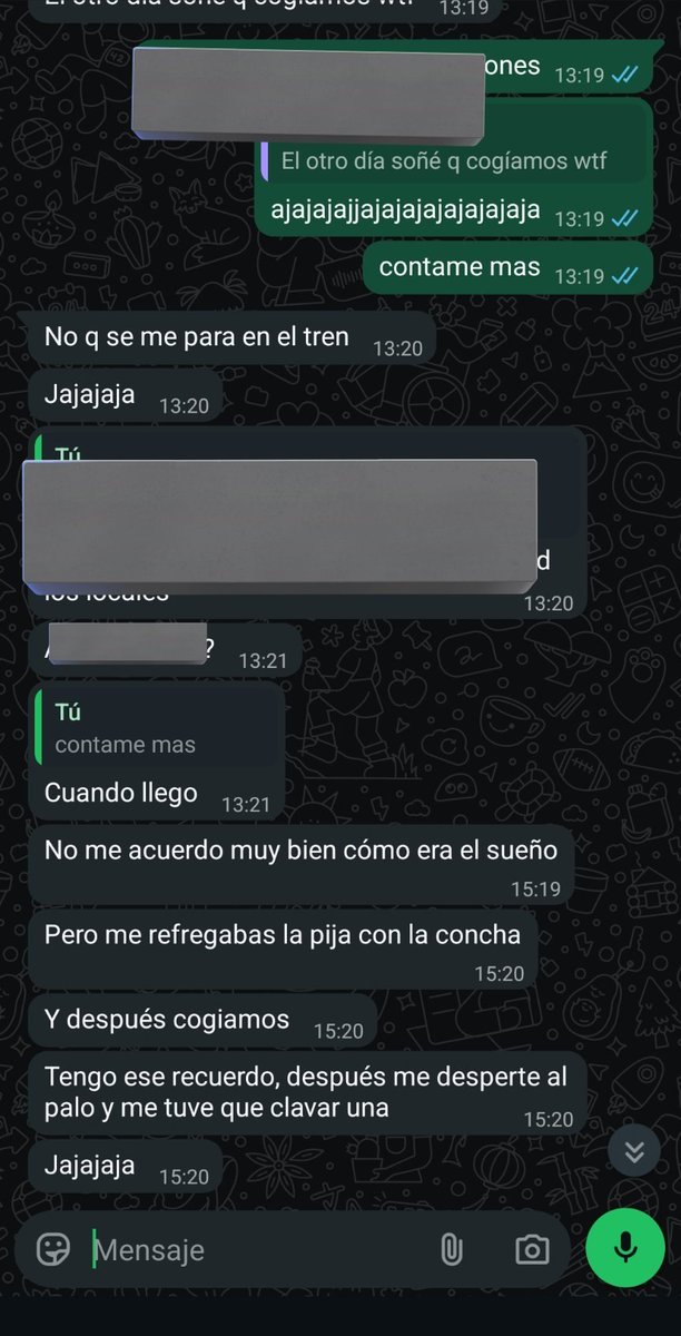el chat casual de tu novia con su mejor amigo