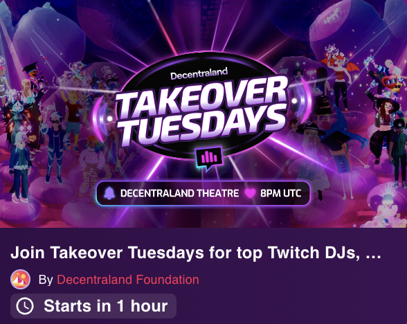 Kimcurrier's tweet photo. Vibes have been low lately.

All the more reason to come together, let loose, and party (virtually). 

Good music, good people, and a little reminder that it’s better when we are in the trenches together.

Today we have @SteveSaiko DJing in the Theatre. 

Jump in at 8pm UTC. 

Desktop or mobile 😉
