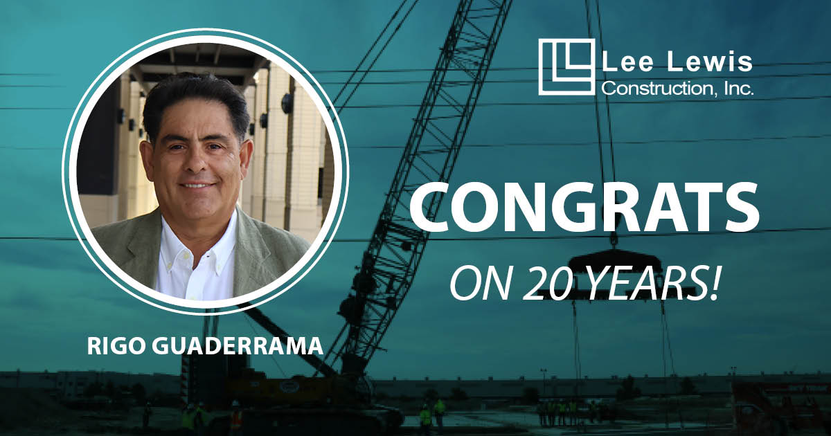 LeeLewisConst's tweet photo. Happy work anniversary to Rigo Guaderrama! Thank you for your dedication and hard work. We appreciate you!

#BuildingYourFuture #EmployeeAnniversaries https://t.co/B0rcCW5yQF