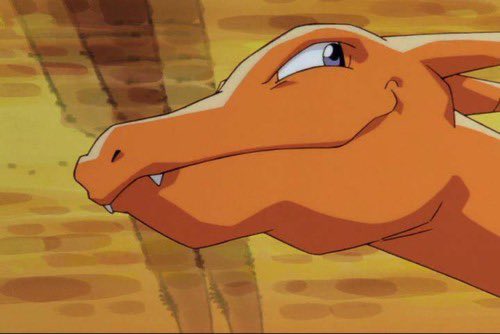 kantozard's tweet photo. appreciation post for charizard’s two lil fangs always sticking out of his mouth🥺🧡 https://t.co/726M7FuCs5