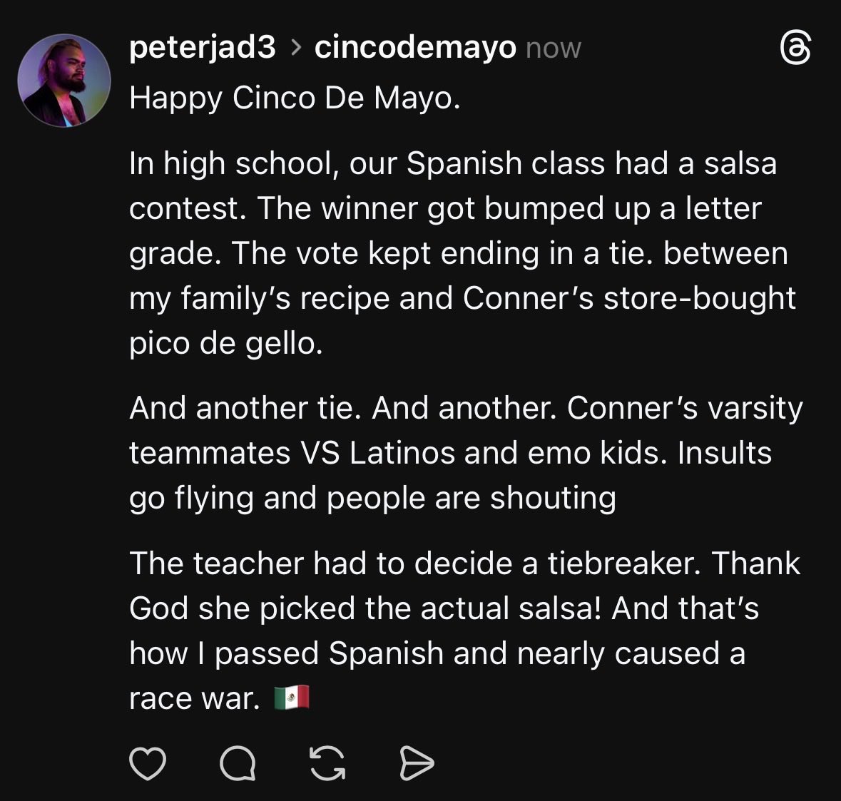 PeterJad3's tweet photo. Twitter’s word count is dumb. 
Happy Cinco De Mayo

https://t.co/ifN3WlNlZ1 https://t.co/zf0SLfS6ck