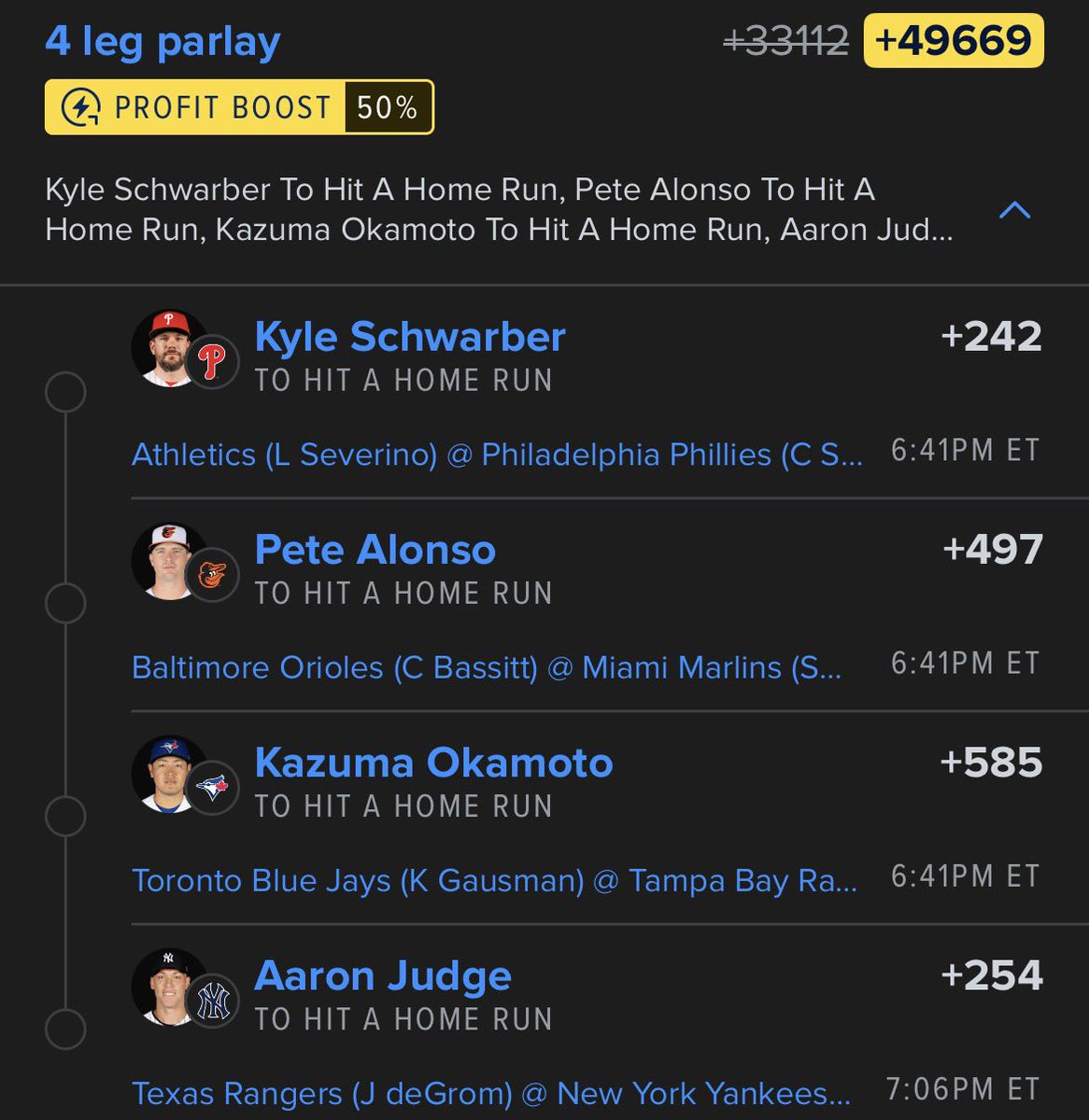 BetMigo's tweet image. #GamblingX #GamblingTwitter #Fanduel #MLB