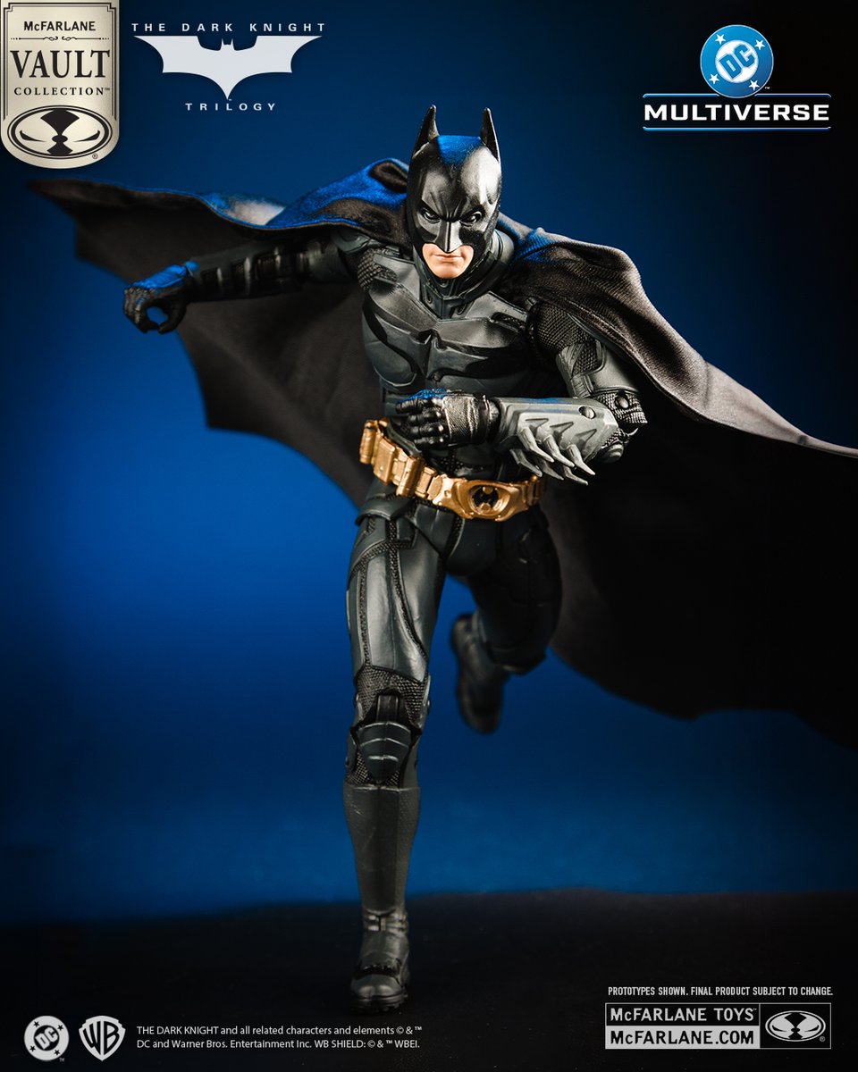 mcfarlanetoys's tweet photo. Our next release from the McFarlane Vault is Batman™ (The Dark Knight™), available for pre-order MAY 8th at select retailers! 

7" McFarlane Vault Collection action figure includes a soft goods wired cape, art card and figure display base. 

#McFarlaneToys #DCMultiverse #Batman #VaultCollection #DC