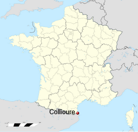 CLL49's tweet image. Post-scriptum : Quelques images/#Photos supplémentaires de Collioure
1 Localisation de Collioure dans les Pyrénées-Orientales
2 Vue générale de Collioure
3 Vue du Moulin et du Château depuis la Méditerranée
4 Autre vue du Moulin de Cortina, dit Moulin de #Collioure