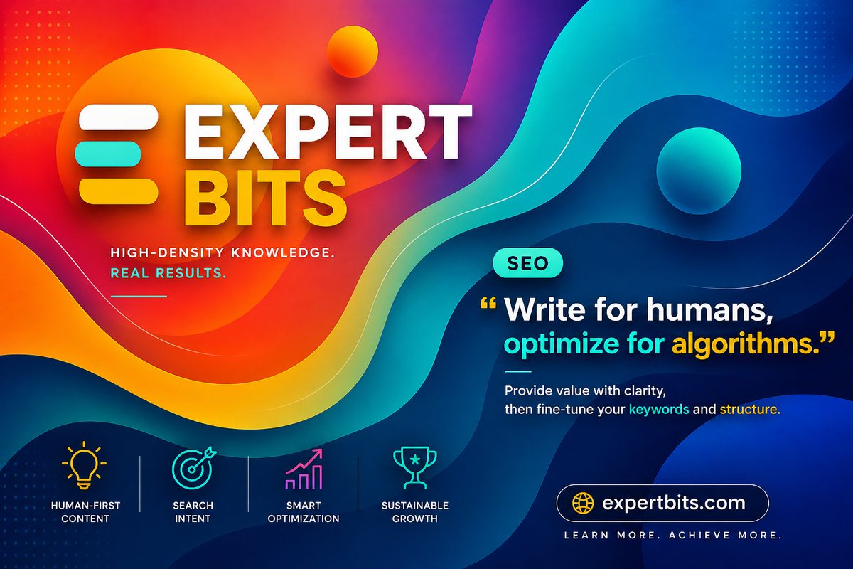 bitsofexpertise's tweet photo. Write for Humans, Optimize for Algorithms: The SEO Strategy That Actually Works https://t.co/Rpjfd1tq1Z #BITS $BITS #experts #expertbits #seo https://t.co/YldEa3HhL6