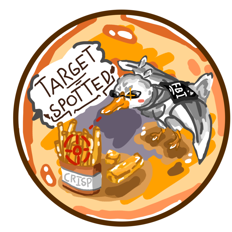 SpilledPaintPot's tweet photo. Seagull Keychain Design

 #digitalart #bird #keychain #keychaindesign #seagull #seagullart #digitalartist #smallartist #fyp #fuckai https://t.co/ZxJAEe6bxK