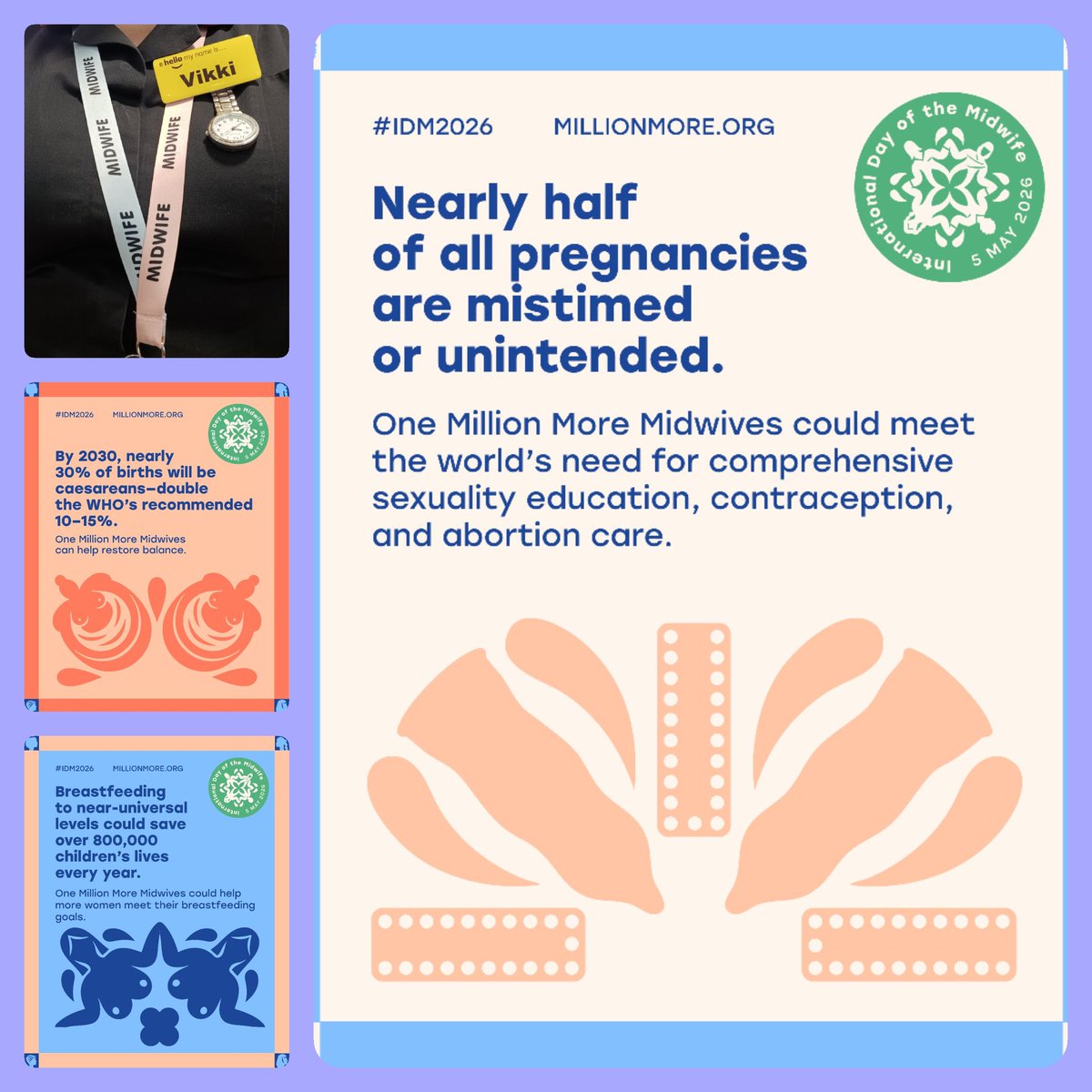 Midwife_VC's tweet photo. The lanyard is on! Celebrating #IDM2026 & all the amazing Midwives that I have the privilege to work with (past & present).
This years theme is a stark reminder: #OneMillionMore #Midwives are needed globally.
We welcomed a few more #FutureMidwives today @LG_NHS Std induction 🫶🏼 https://t.co/CaTMzF7P3s
