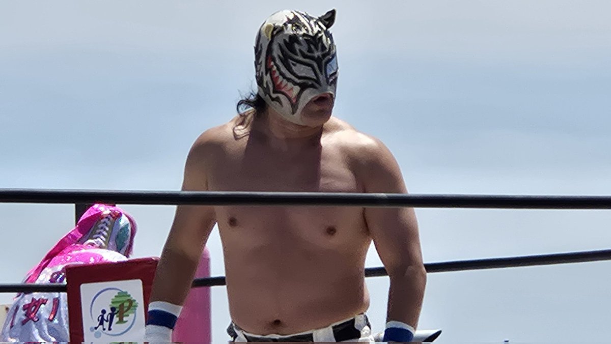 TOME_105_'s tweet image. ストレッチ中のビリーケンキッド選手

尻尾をくるくる回すHUB選手

タイガースマスク選手

ネコ科同士の闘い

タイガースマスク選手のマスクやっぱカッコいいわぁ

観客の中にはマスク着用してる人いたから本人に言えば買えるんやろか

#ビリーケンキッド #タイガースマスク #HUB #イオン加古川