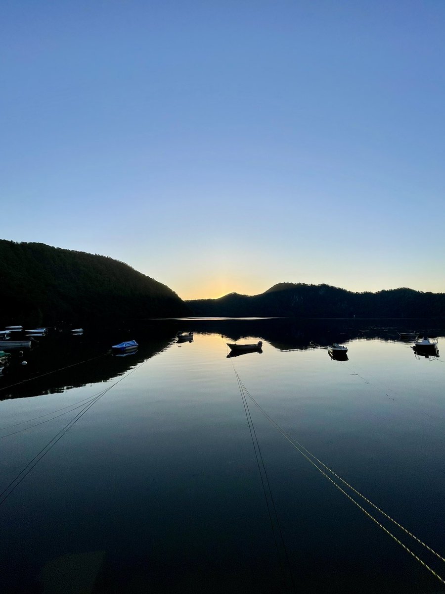 5月5日　沼沢湖
賑やかなGWの
静かな夕暮れ

#福島県　#金山町