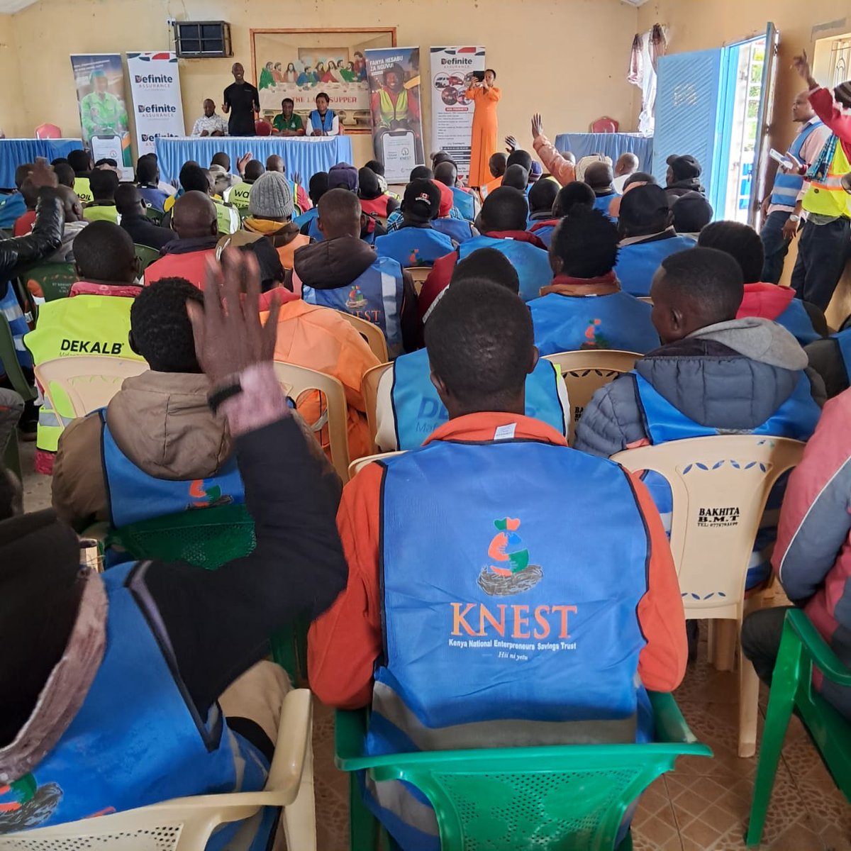 KnestPlc's tweet photo. From the streets of Bomet to the future we’re building together

Today, we connected with Bodaboda riders from Bomet, the everyday movers of our economy, sharing a simple truth: small savings today can power a more secure tomorrow.

Every trip, save a shilling .... it all adds up

Dial *254#

#FanyaHesabuZaNguvu #HiiNiYetu

@BodaAssnofKenya @MubadiKevin