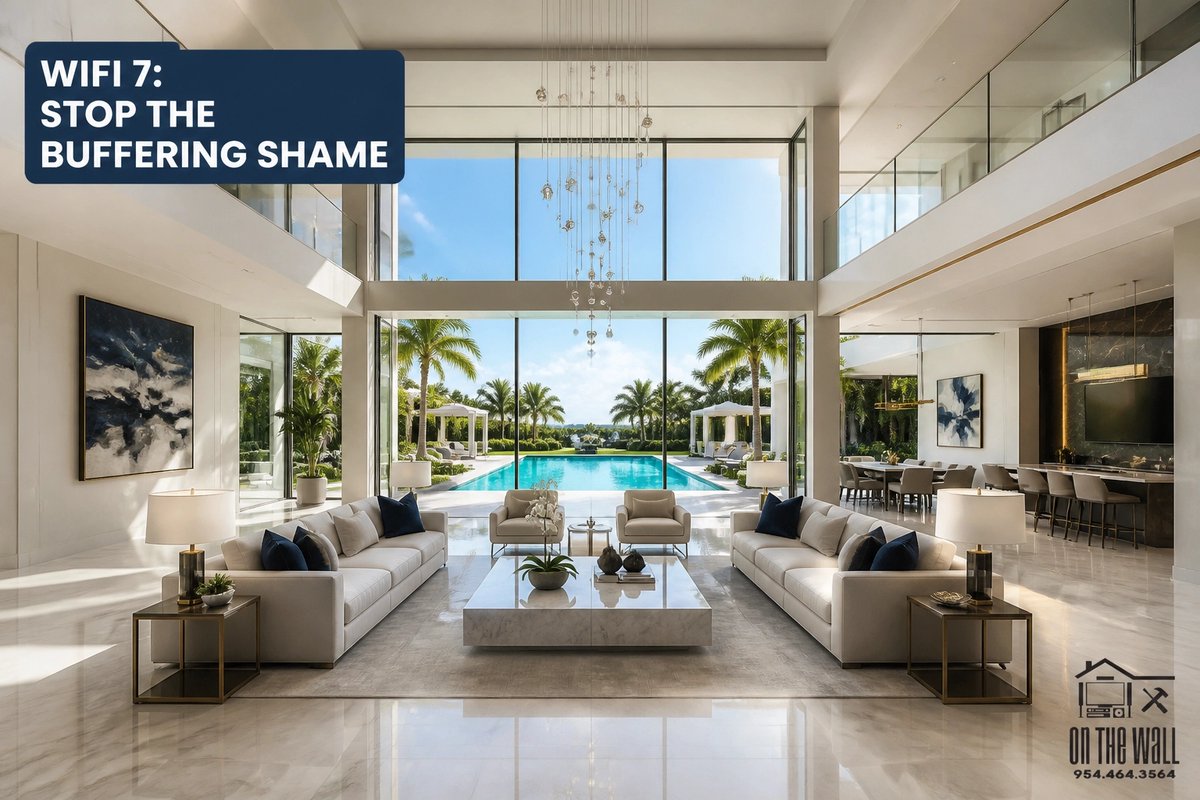 OntheWallSFLAV's tweet image. STOP CHASING GHOSTS. Your Parkland estate shouldn’t have dead zones like a middle school project. Reclaim your status with WiFi 7. Surgical networking for the elite. 2 slots left!

Book Now: onthewallsfl.com
#Parkland #Weston #BocaRaton #DelrayBeach #BoyntonBeach