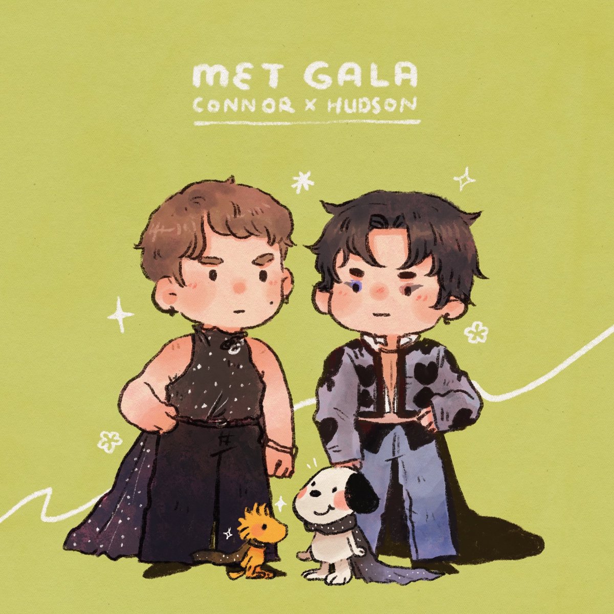 tiny met gala hudcon fits 🤏🏻 
—
#hudsonwilliams #connorstorrie #metgala2026