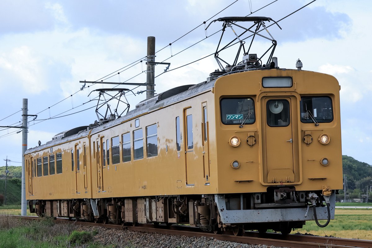 2026年5月4日(月・祝)
1824M 123系U14＋U15編成
(123系による代走)