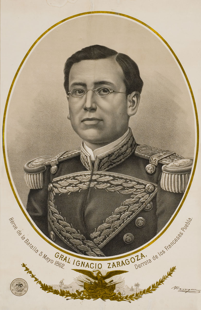 TracesofTexas's tweet photo. The Arcane Texas Fact of the Day:  Today is, of course, Cinco de Mayo. The hero of that day, General Ignacio Zaragoza, was a Texan, having been born in Goliad, Texas. His mother was a relative of  Juan Seguín.  It was Zaragoza who led the Mexicans to victory over a larger, more accomplished French force at the Battle of Puebla on May 5, 1862.